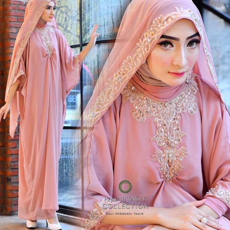 Ready KAFTAN ZILDA ORINAL SUDAH PLUS SELENDANG KERUDUNG / KAFTAN MEWAH / PASAR TASIK / TANAH ABANG