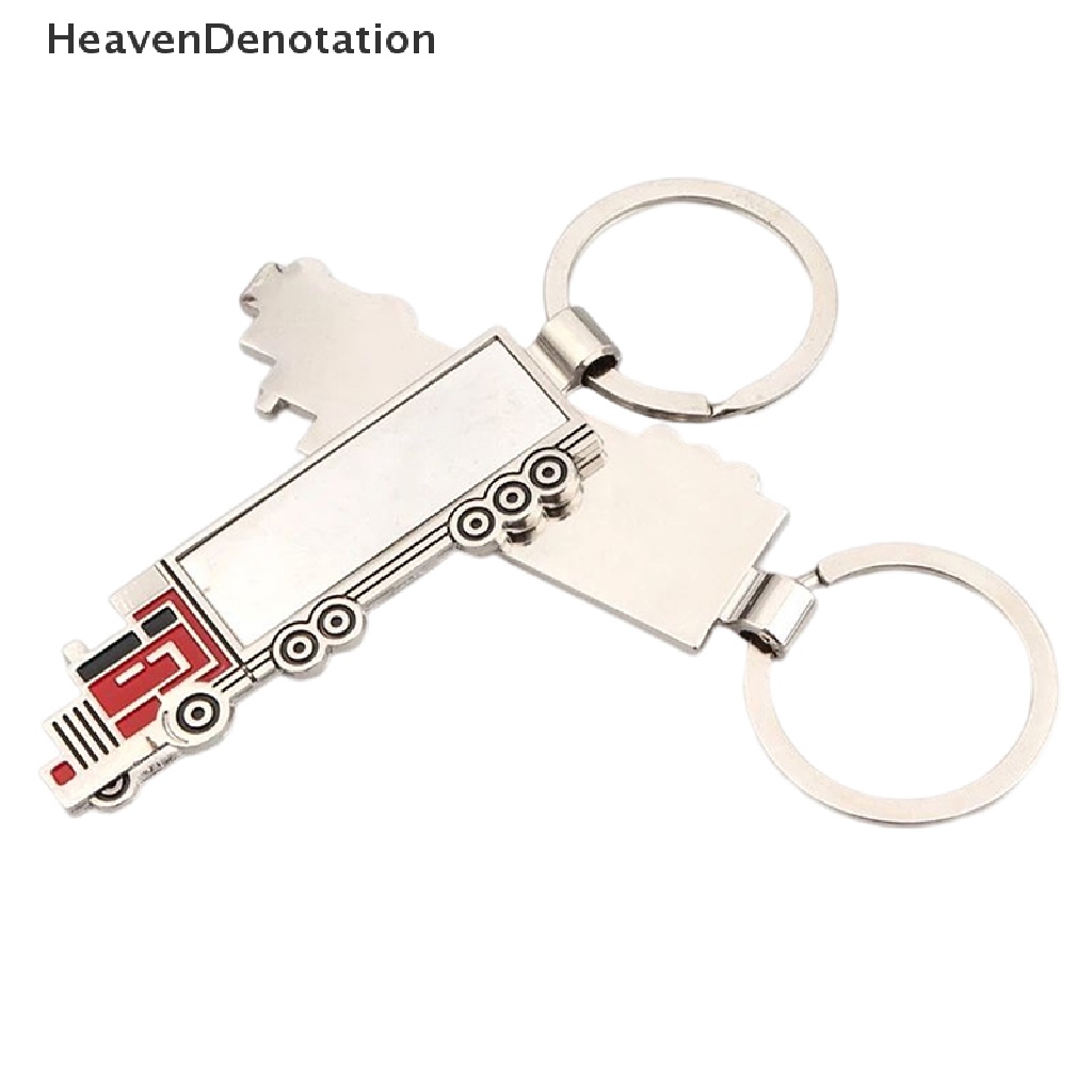 [HeavenDenotation] Fashion Lucu Logam Truk Truk Truk Truk Gantungan Kunci Mobil Keyfob Keychain Hadiah Indah Keyring HDV