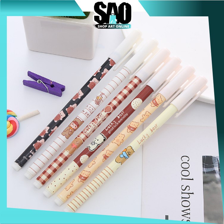 

SAO - S5711 Pulpen Korea Pelajar / Alat Tulis Kerja Motif Beruang Lucu / Pulpen Gel Motif Cute Bear / Pena Beruang Lucu Import