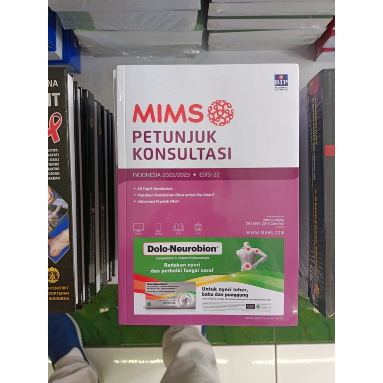 Buku MIMS ORI - Buku MIMS Petunjuk Konsultasi Indonesia 2022 - 2023 Edisi 22 Gramedia
