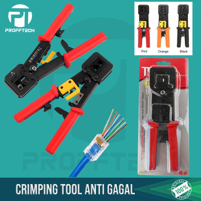 Crimping Tang Crimping Rj 45 Cat 6 Dan Rj 45 Cat 5. Qualitas Terbagus.