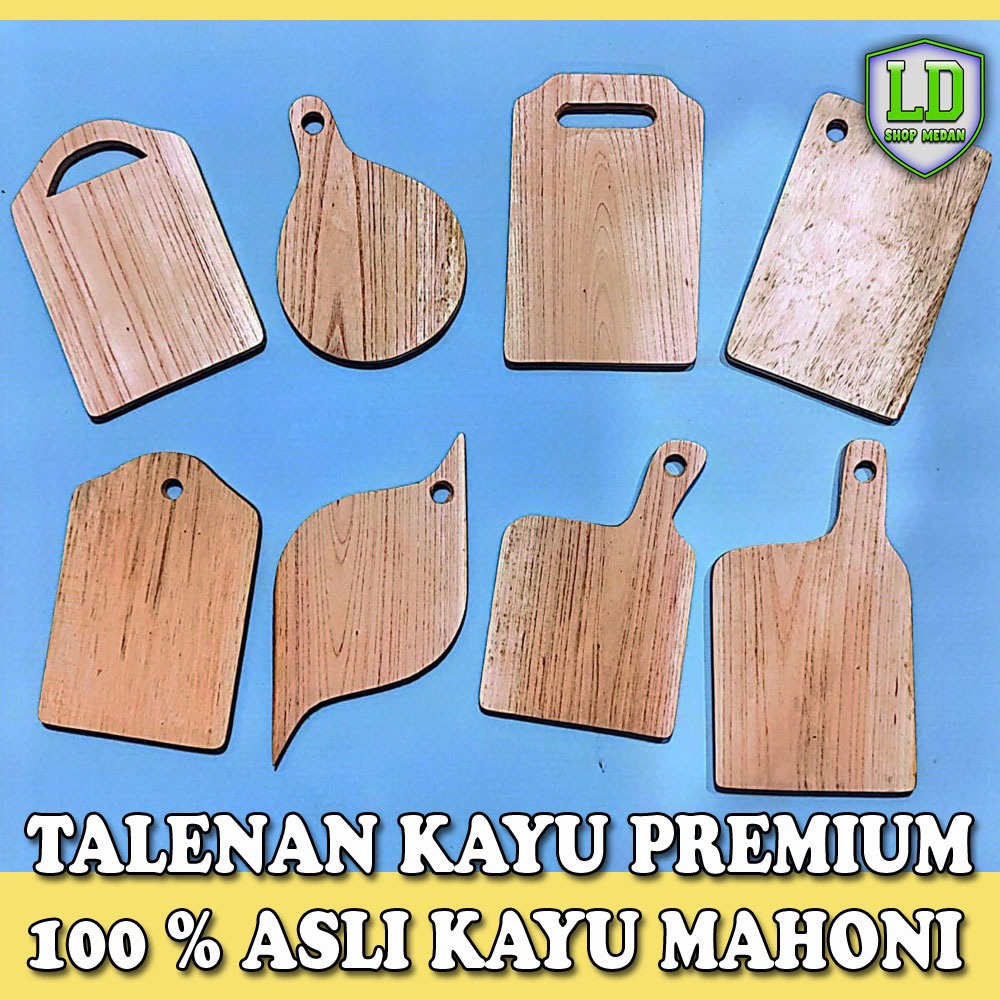 Talenan Kayu PREMIUM Talenan Kayu Mahoni Talenan Kayu Gantung Tatakan Talenan Asli Kayu Mahoni