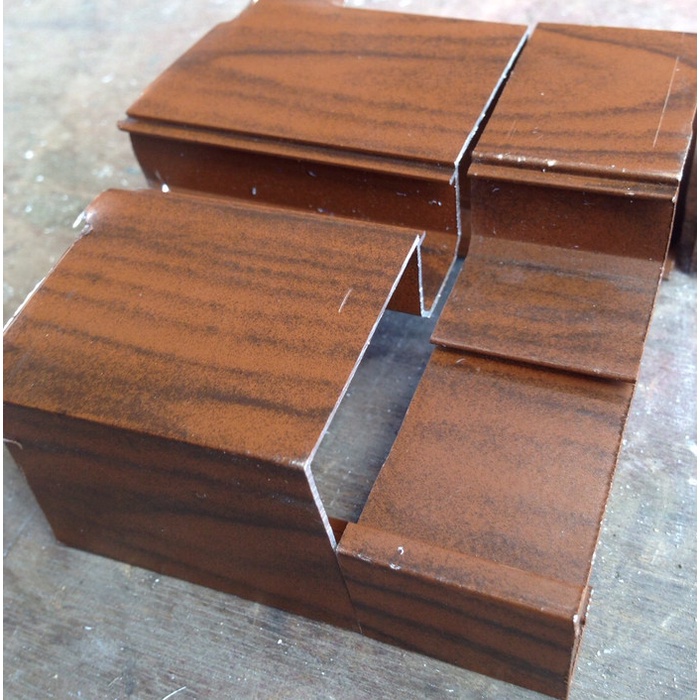 Terlaris Kusen Aluminium Profil Urat Kayu Ebony Alexindo