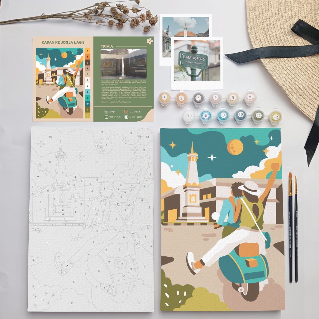 

Paint by Number - Jogja Series Tugu Jogja | KSJ Craft