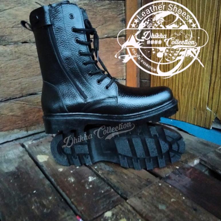 STOK TERBATAS sepatu pdl kulit motif jeruk TNI-POLRI /Sepatu PDL Kulit Asli Motif Jeruk /PDL Tni Pol