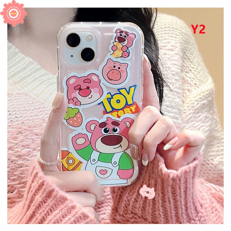 Kartun Lucu Manyo Case Realme C55 C30 7i C17 C30S C15 C25 C12 C35 C11 2020 C33 C21Y C25Y C25s 6i 5 5i 5s C20 C11 2021 C3 C1 C2 Toy Story Buzz Lightyear Alien Soft Airbag Case