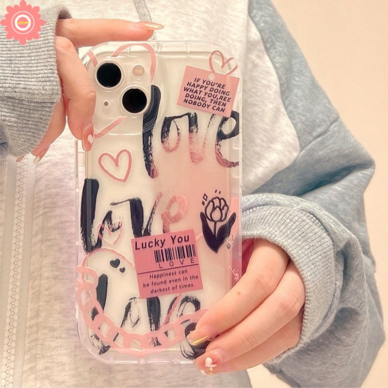 Realme C55 C30 7i C17 C30S 6i C15 C21Y C25 C33 C25Y C25s C35 C12 5 C11 2020 5i 5s C20 C3 C1 C2 Shockproof Airbag Graffiti Love Heart Comme des Garcons Label Bunga Soft Case