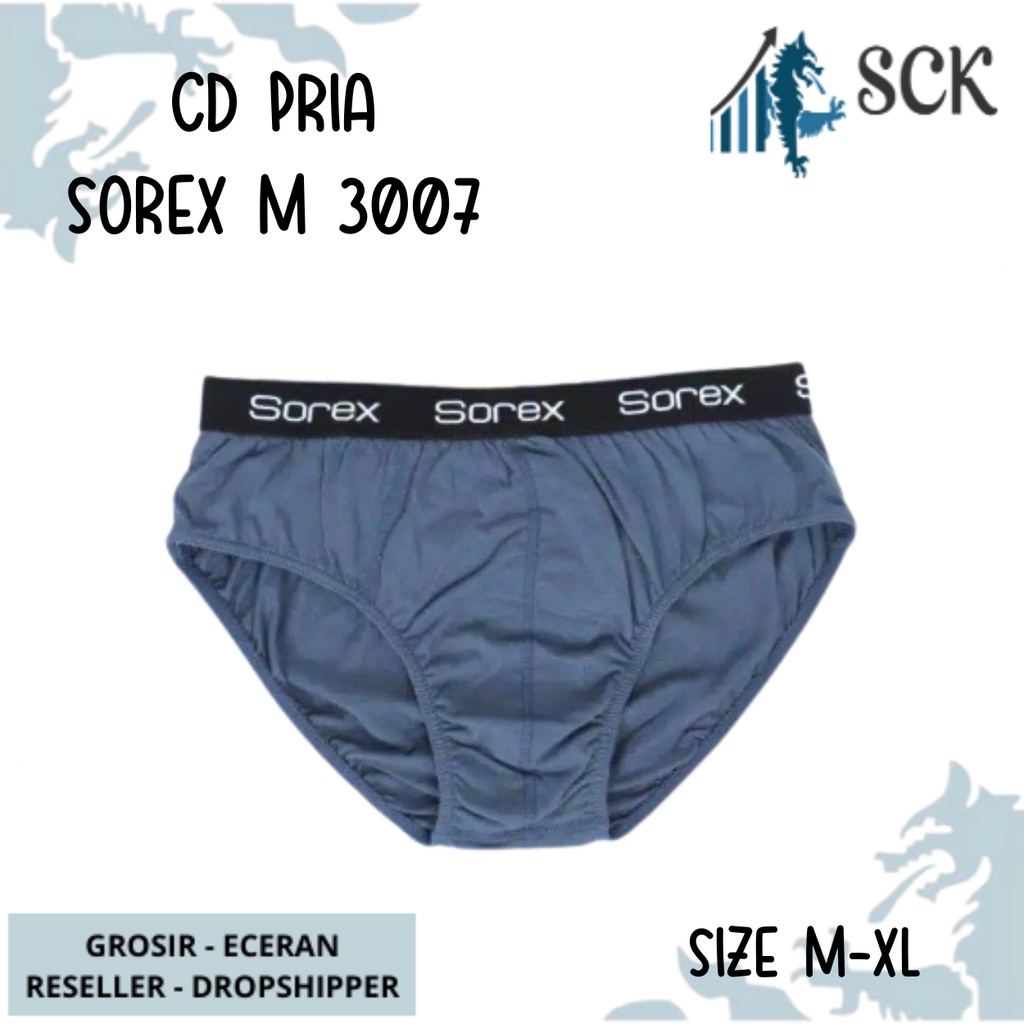 [ISI 3] CD Pria SOREX 3007 Karet Boxer / Boxer CD Cowok SOREX - sckmenwear GROSIR