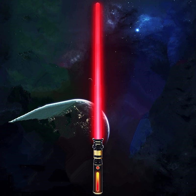 &lt;Tersedia&gt; 78CM Star Wars Lightsaber Teleskopik LED Light Stick Darth Vader Cosplay Halloween Role Play Boys Toy