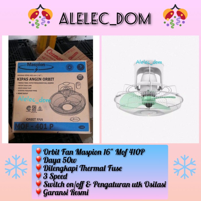 ] Orbit Fan maspion / Auto Fan Maspion 16" Mop 401 P