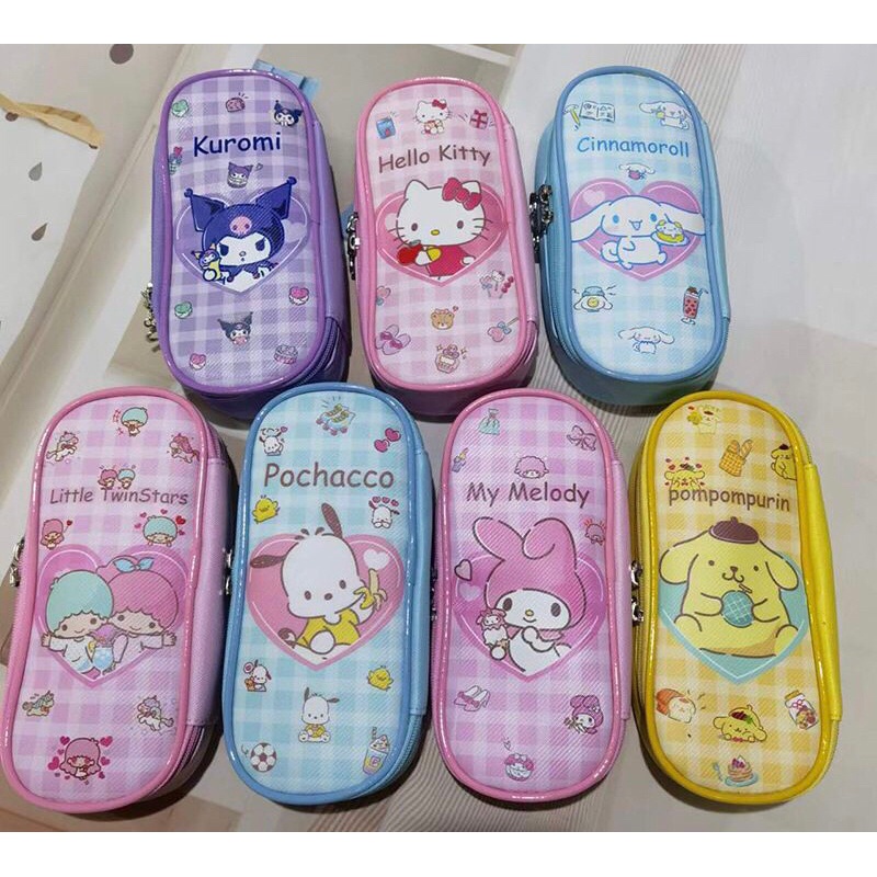 

Terlaris ✨ -Kotak Pensil Sanrio Kuromi Cinamonroll LTS Hellokitty Pompompurin Pochacho Melody- 2.2.23