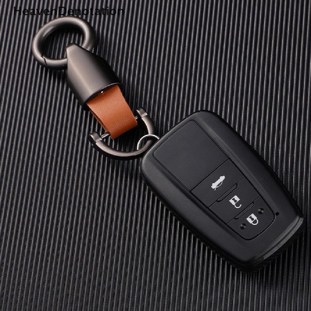 [HeavenDenotation] Fashion Retro Tali Sapi Kulit Gantungan Kunci Mobil Pasangan Gantungan Kunci Kepribadian Zinc Alloy Keychain Waist Hanging Key Ring Holder HDV