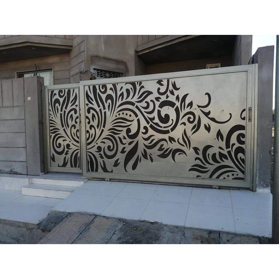 Pagar rumah ornamen Plat Besi Bebas Desain