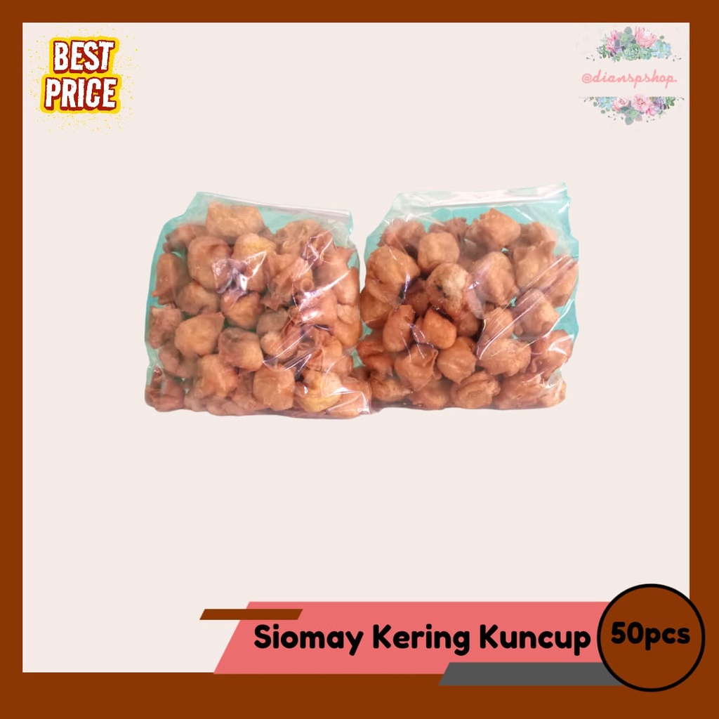 

Siomay kering kuncup isi 50 pcs. Siomay Cuankie tanggung || dianspshop