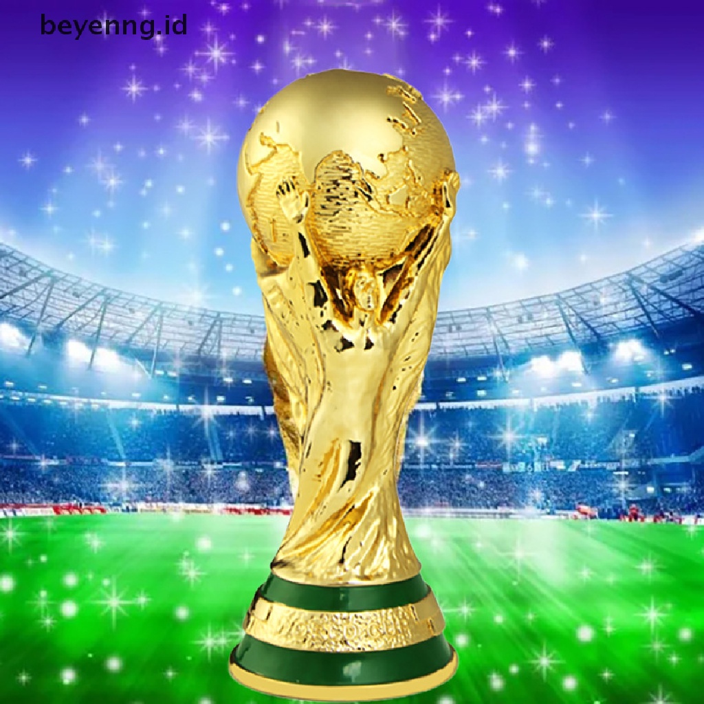 Beyen Piala Dunia Piala Sepak Bola Replika Resin Model Piala Kipas Sepak Bola Souvenir Hadiah ID