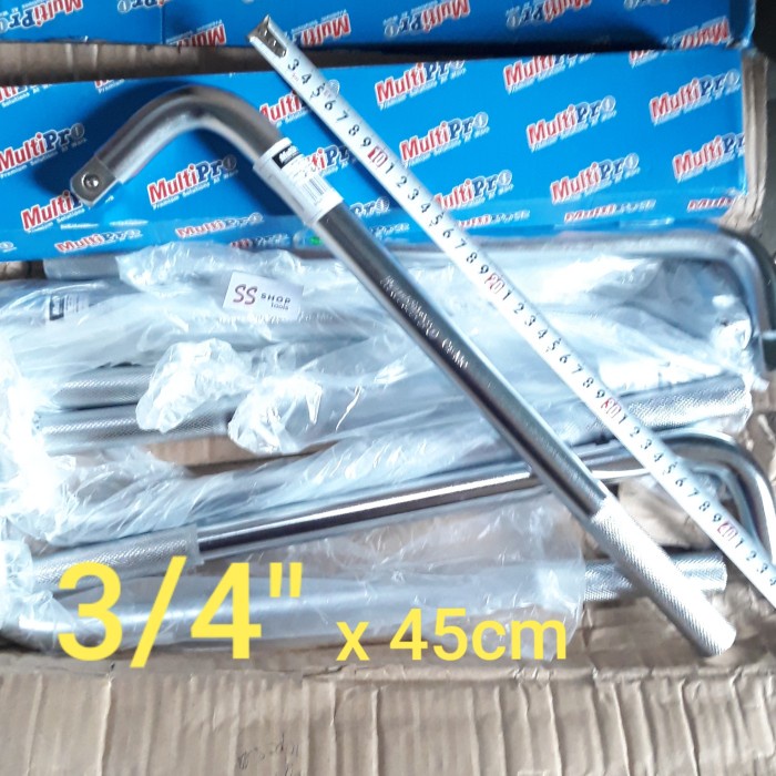 Shock Stang Kunci Sock L Jumbo 3/4" Gagang Mata Sok Panjang 18" 45Cm