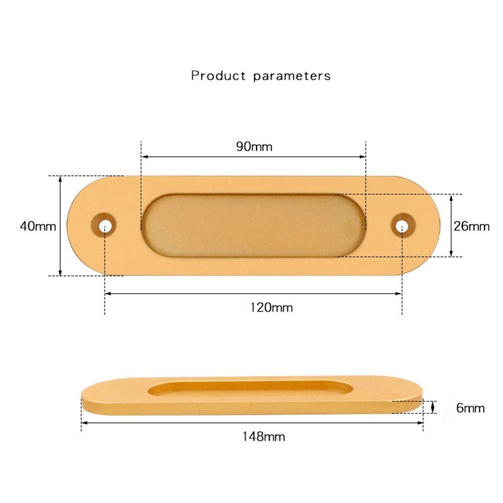 Suyo Handle Pintu Geser Paduan Aluminium Tombol Bantu Dapur Pegangan Kabinet