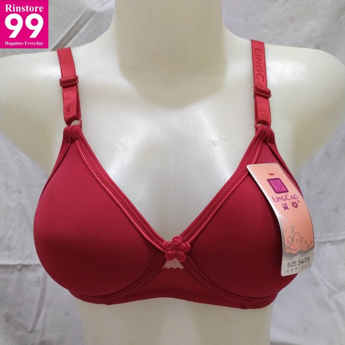 Bra Tanpa Kawat LingCao A5 Cup Kecil
