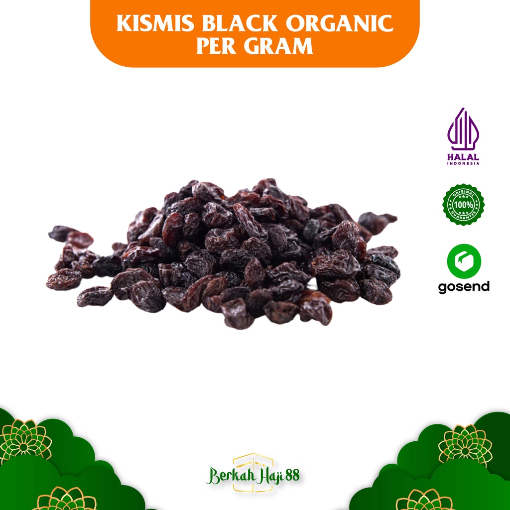 Black Organic Raisin 1 kg | Kismis Hitam Organik PREMIUM