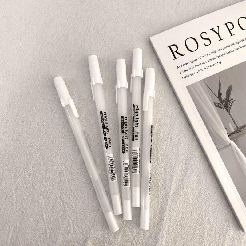 

Pulpen Highlight Pen Tinta Putih Gold White Art Craft Pigment Liner Pen Pena