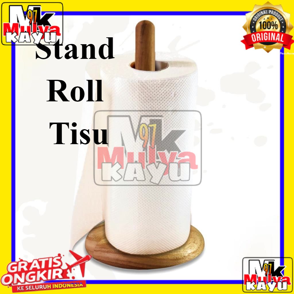 TISSUE HOLDER KAYU / TISSUE HOLDER ROLL / TEMPAT TISSUE GULUNG / TISSUE ROLL / TEMPAT TISSUE ROLL