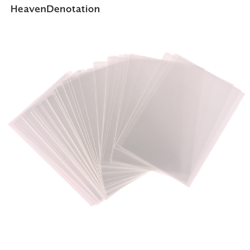 [HeavenDenotation] 50pcs Original Korea Card Sleeves Acid Free Hard 3inch Photocard Pelindung Film HDV