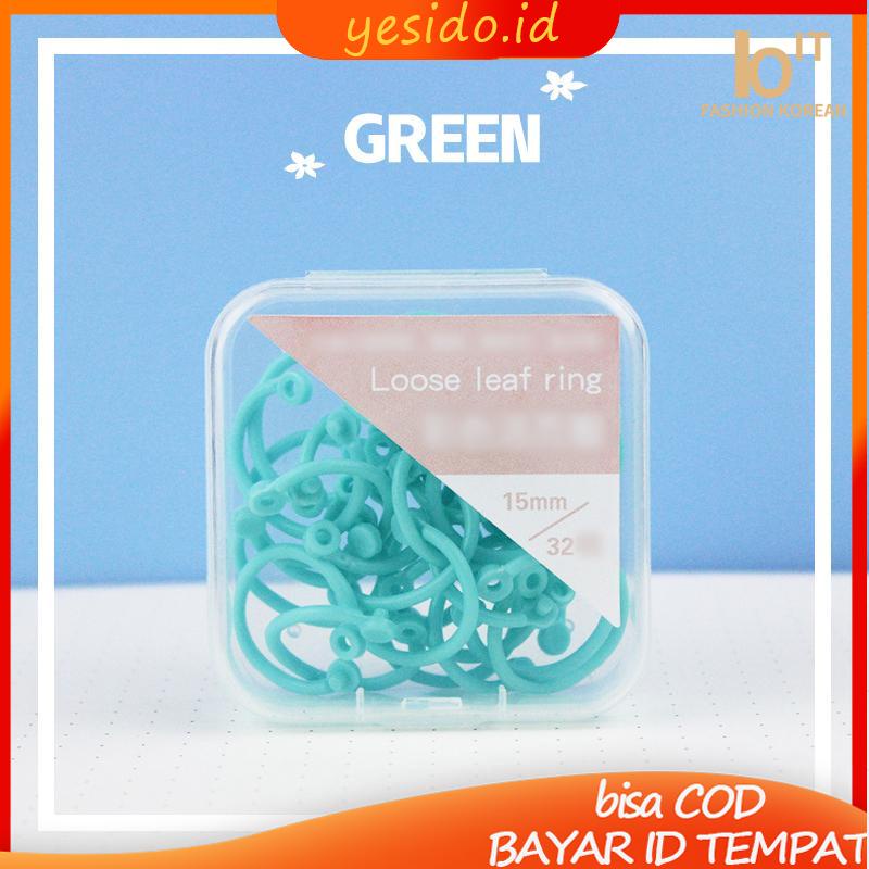 

[COD✨Ready stock]Kertas Plastik Penjilid Daun Longgar Kerajinan Buku Buku Catatan Lingkaran Album Gantungan Kunci-YES