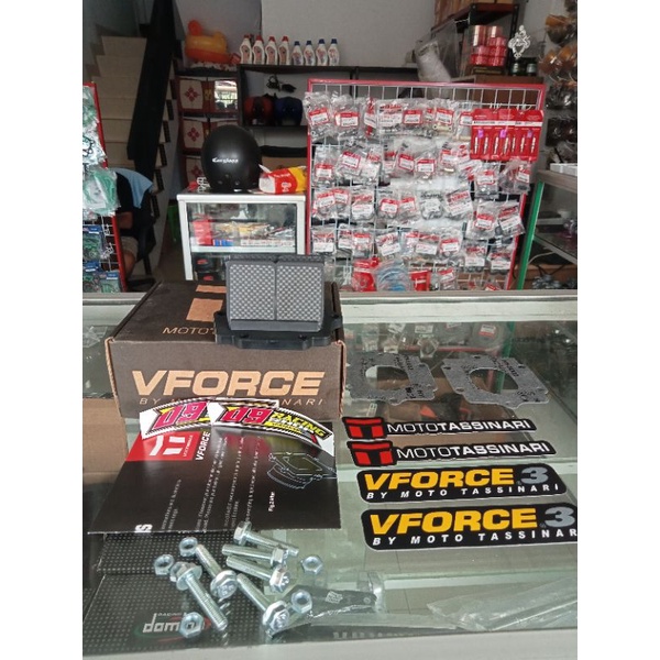 Membran Lidah Carbon VForce 3 Ninja R/RR Full Carbon Original