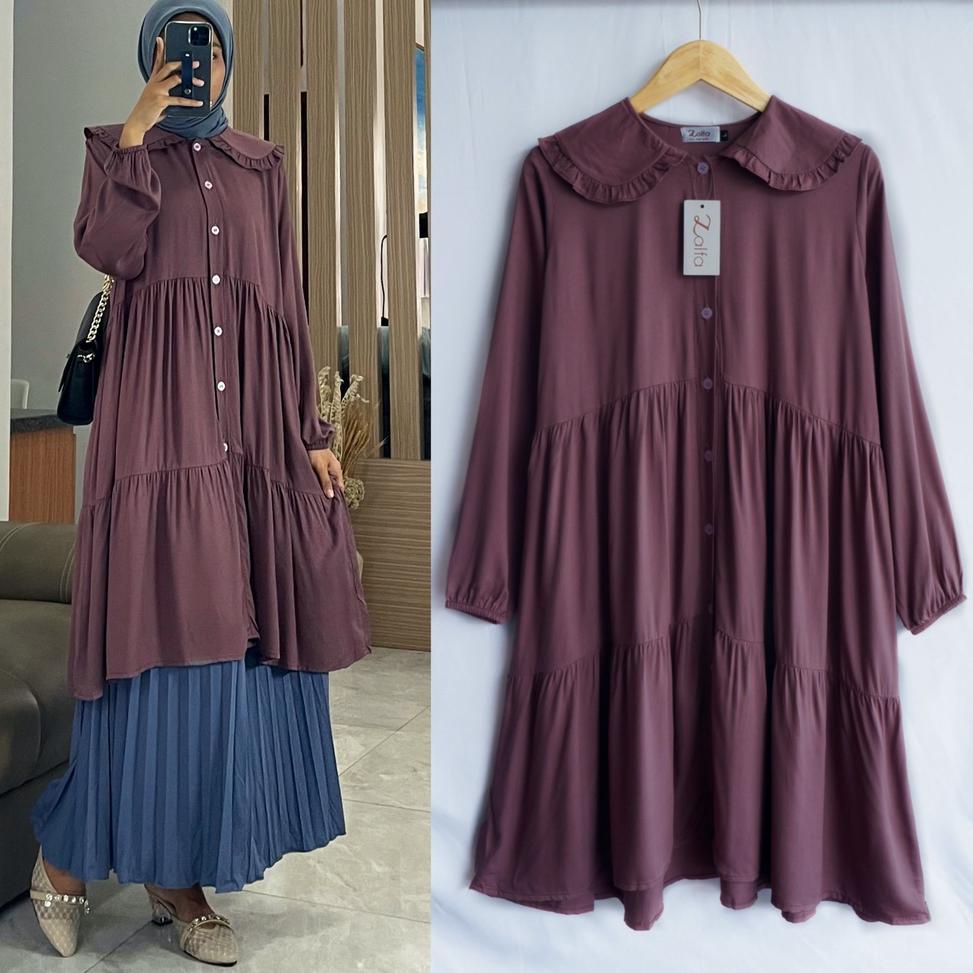 READY DANILLA tunik by ZAA OUTFIT / tunik polos / tunik rayon