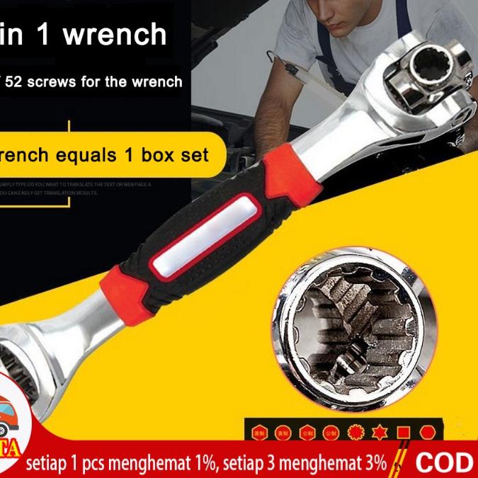 ★ Tiger Wrench Kunci Pas 48 in 1 Universal Wrench Kunci Pas 48 in 1 Universal Wrench/Kunci Universal