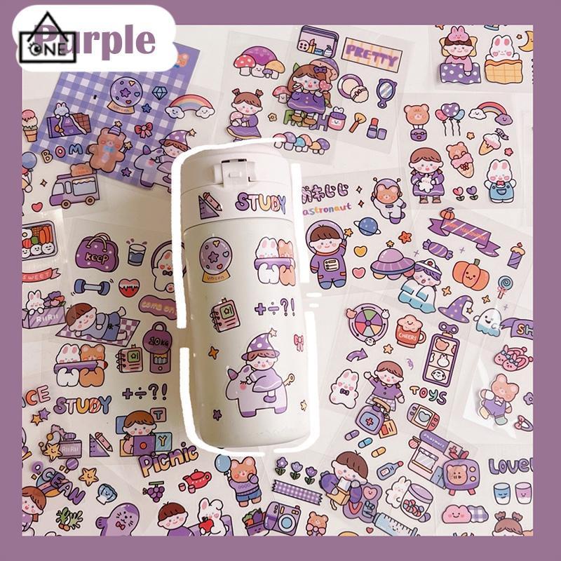 COD❤️20PCS/Set Stiker Motif Kartun Korea Lucu Anti Air Dekorasi pola kecil Handbook Scrapbook DIY-A.one