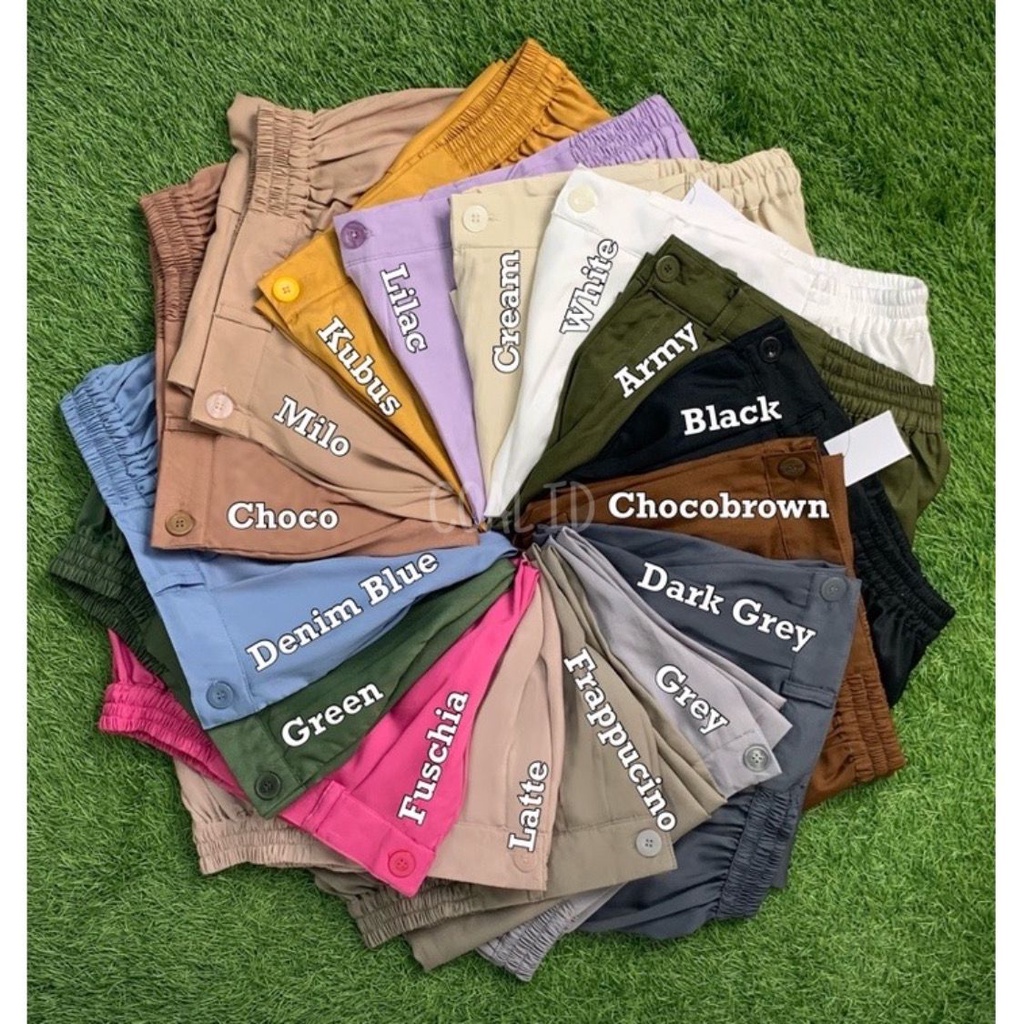 SHELLA Celana Panjang Casual Celana Santai Highwaist