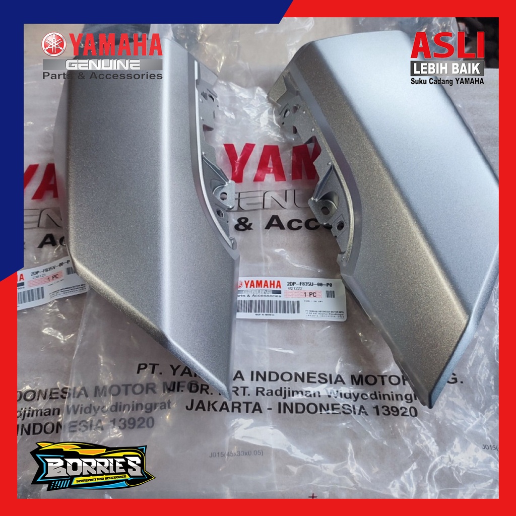 COVER PANEL LAMPU SEN SEIN DEPAN SET BAWAH NMAX N-MAX SILVER ASLI YAMAHA 2DP-F835V-00-P0