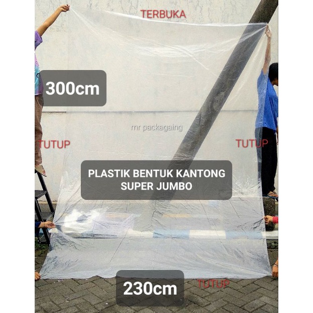 Plastik JUMBO UKURAN TERLENGKAP | Kantong Plastik Besar Kuat | Kresek bening besar | tas laundry | wadah pakaian londry