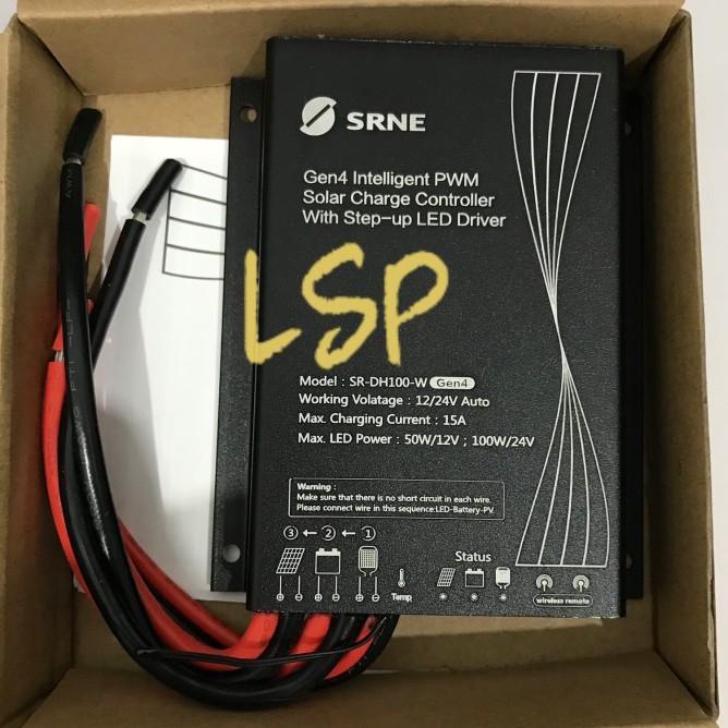 Srne Solar Charge Controller 15A Sr-Dh-Li Auto 12V/24V