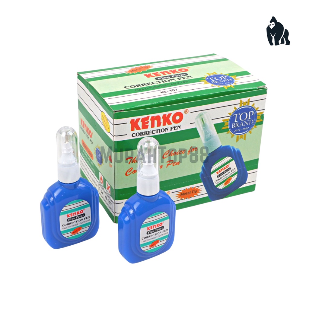 

Correction Fluid Kenko KE-107 / Tip Ex Cair Penghapus Botol Biru / Cairan Koreksi Tinta Pena Metal Tip KE107
