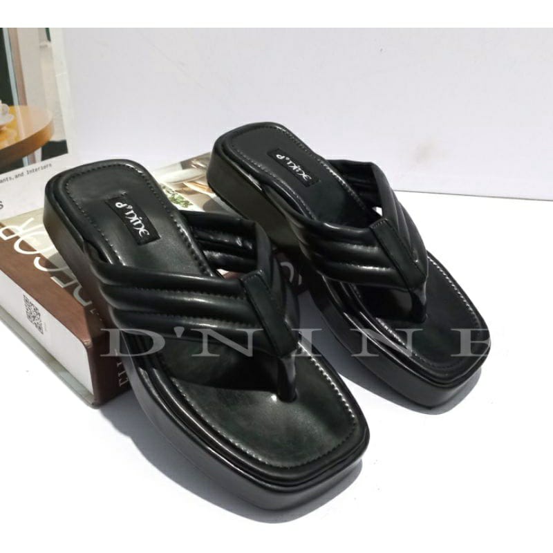 Sandal Wanita Jepit Wedges Empuk Kekinian Terbaru 2023