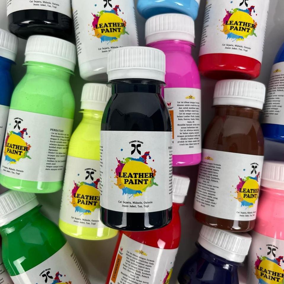 ♩ Cat Sepatu / Cat Tas Leather Paint Canvas Suede Repaint Shoes Cat Kulit Summer 80ml ✺
