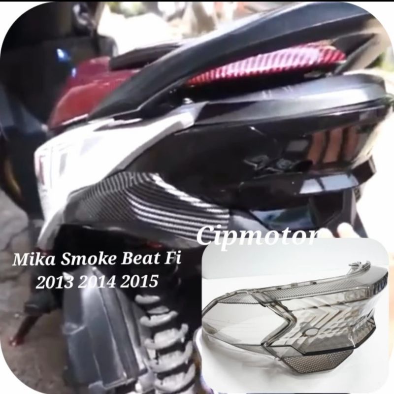 Mika Smoke honda BEAT Fi 2012 2013 2014 2015 Mika Lampu Stop BEAT Fi