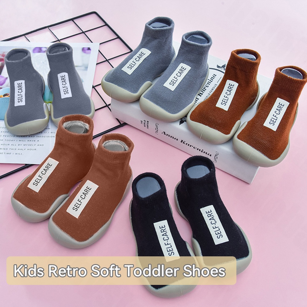 Halobaby Sepatu Bayi Balita Prewalker Sepatu Baby/1 2 Tahun Antislip Alas Karet Kaos Kaki
