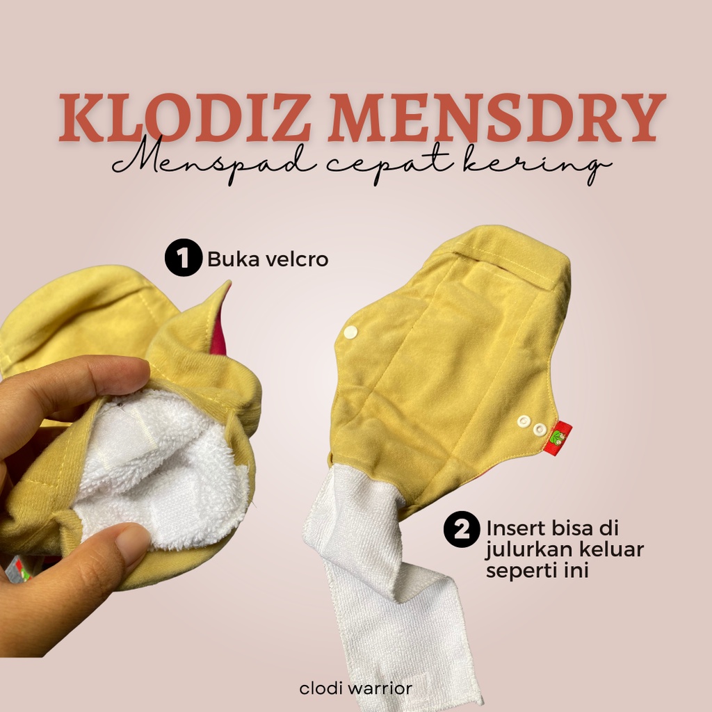 Klodiz MENSDRY (Pembalut kain cepat kering)