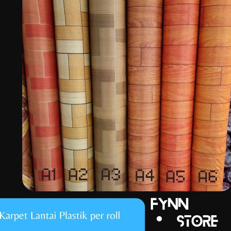 ♣ Karpet lantai plastik untuk alas lantai banyak motif 1 roll 15 meter ♚