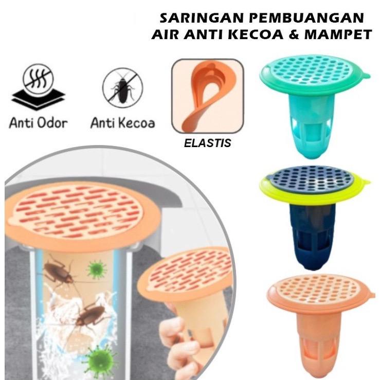 Saringan Penutup Lubang Pembuangan Air Kamar Mandi / Penyaring Kotoran Wastafel Anti Mampet Drainase