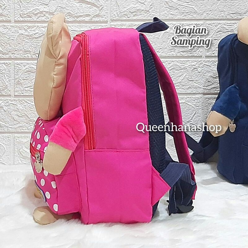 New Tas Ransel Anak Kepala Bear 282