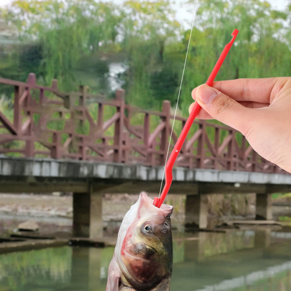 Warna Acak Memancing Perangkat Putus Cepat Reusable Fishing Dehooker Kail Pancing Extractor Portable Plastik Fish Hook Remover Fish Hook Quick Removal Tools