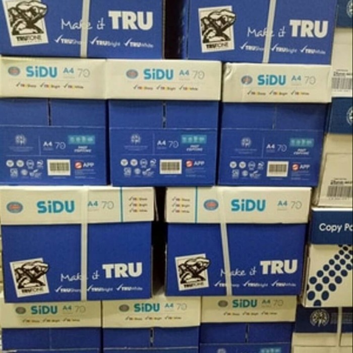 

Terlaris Kertas Hvs Sidu A4 70Gsm 1 Box