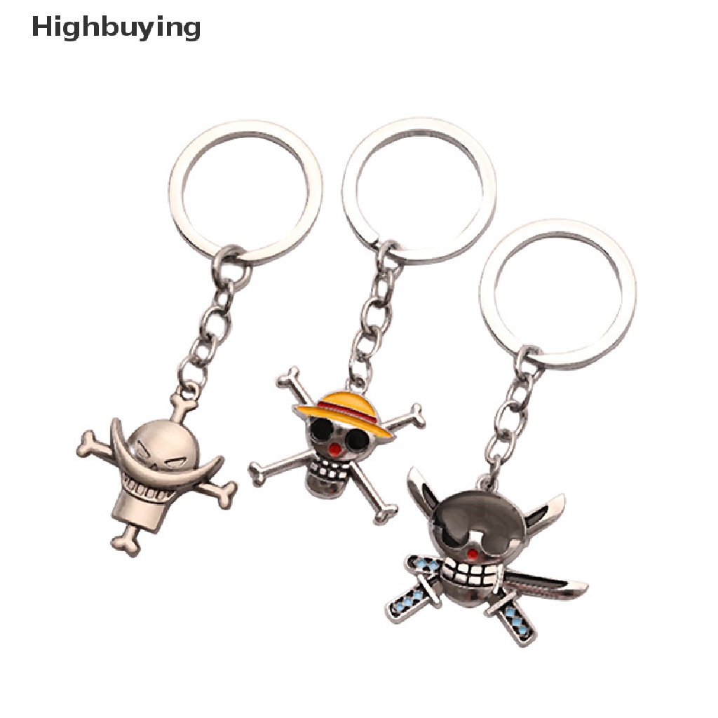 Hbid Aksesoris Gantungan Kunci Anime Luffy Topi Zoro Pesona Tas Mobil Gantungan Kunci Liontin Dompet Mobil Handbag Keychain Holder Perhiasan Keyring Glory