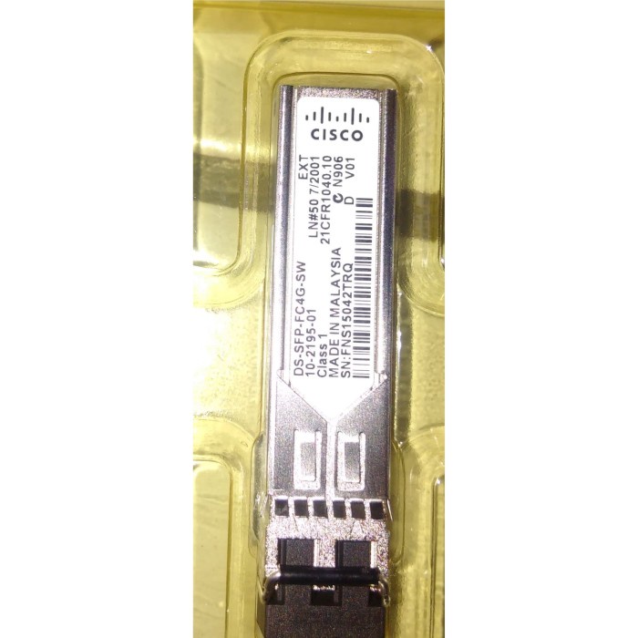 Cisco Ds-sfp-fc4g-sw SFP Fiber Transceiver 850nm 10-2195-01 GBIC 4gb