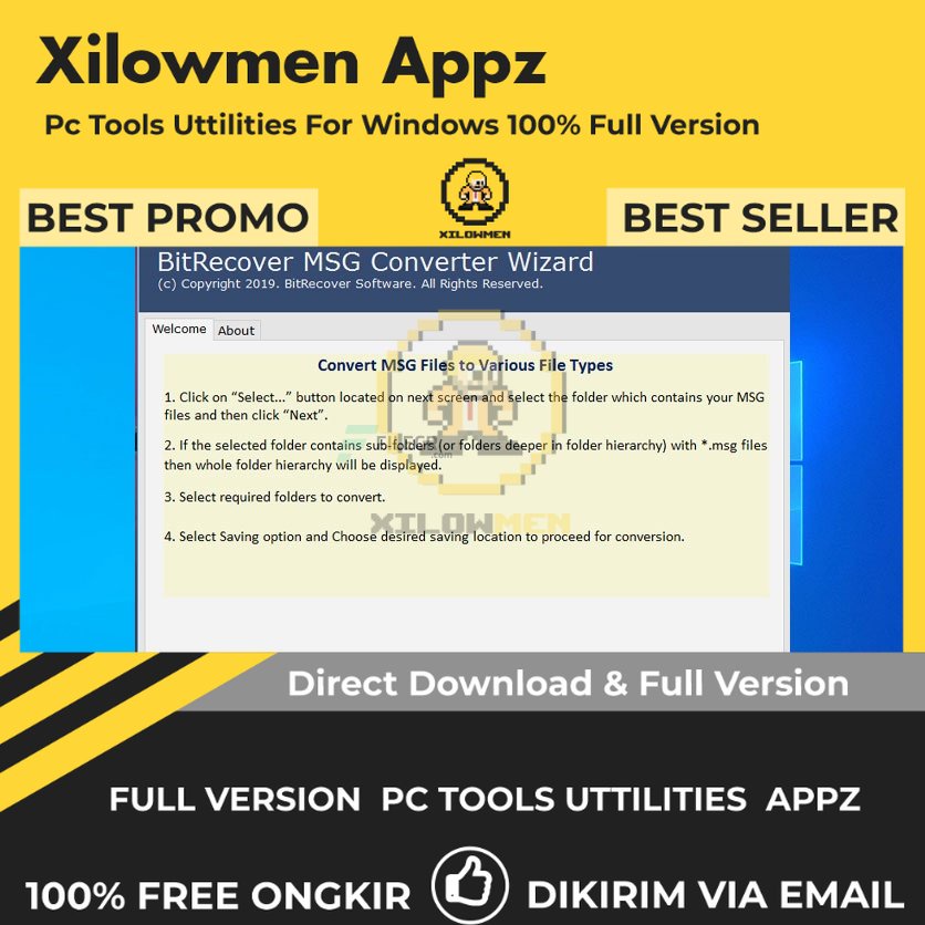 [Full Version] BitRecover MSG Converter Wizard Pro PC Tools Software Utilities Lifetime Win OS