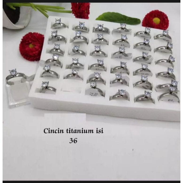 cincin titanium 1pcs bisa cod banyak model